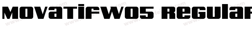 MovatifW05 Regular字体转换